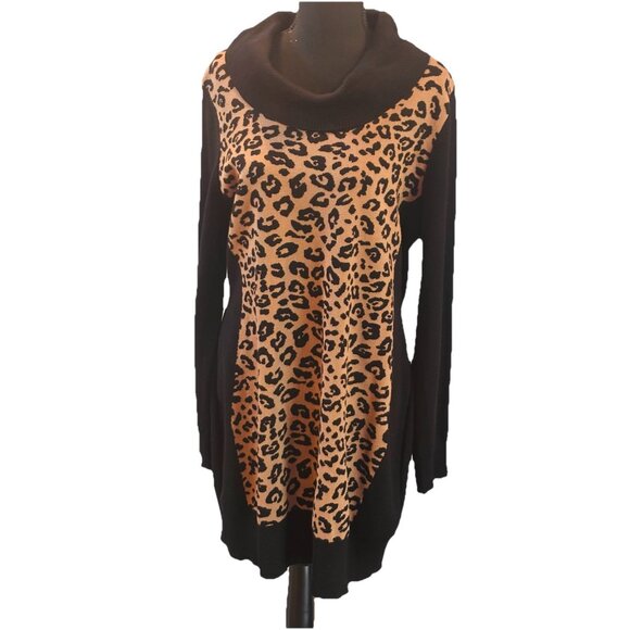 By & By animal print sweater dress XXL - Picture 1 of 3